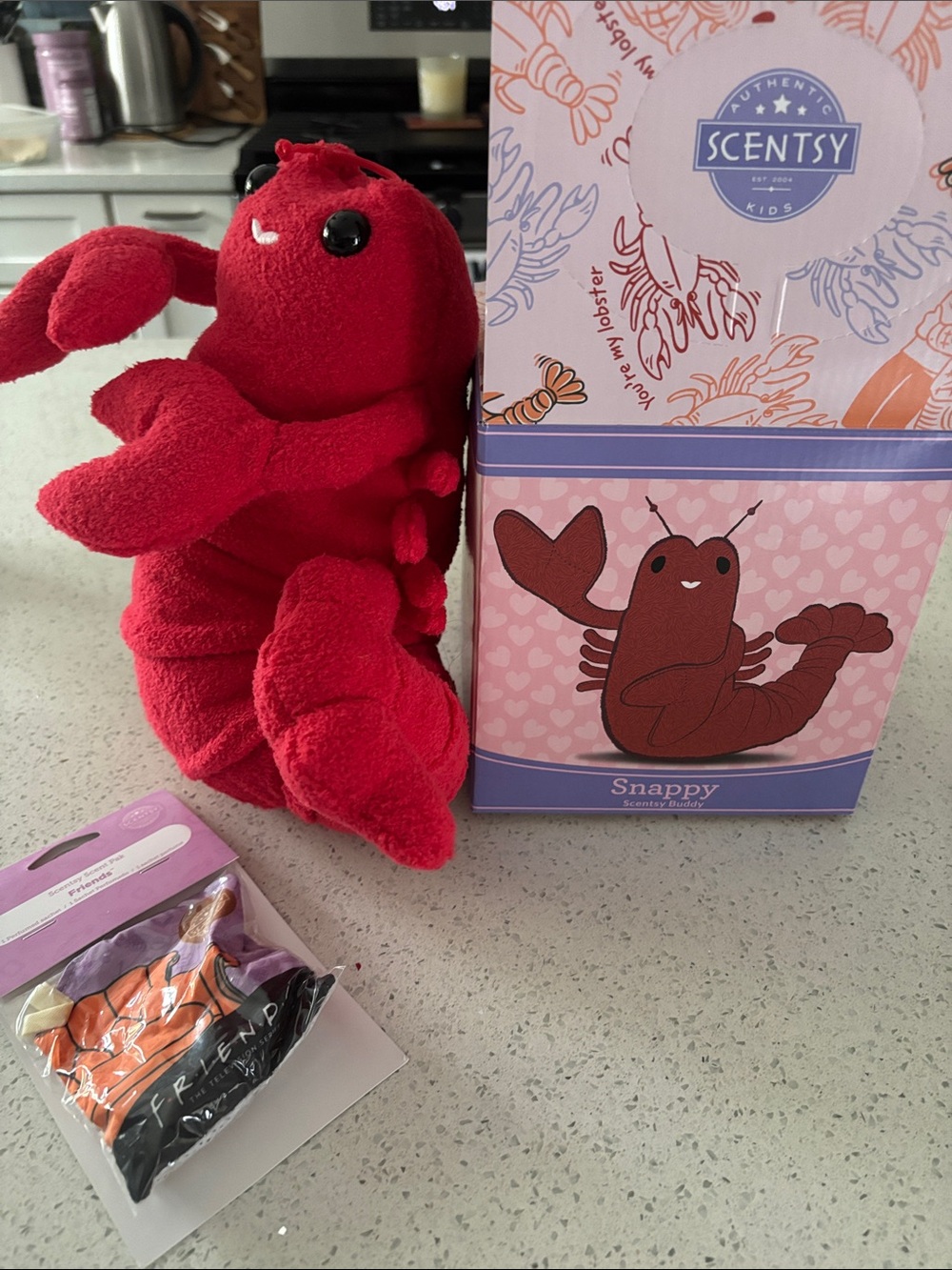 Scentsy Red Lobster Plush Buddy with Scentsy friends scent pak